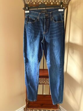 Banana Republic skinny straight jeans in dark blue wash